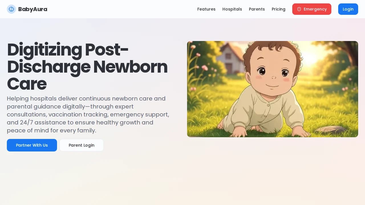 Babyaura website preview