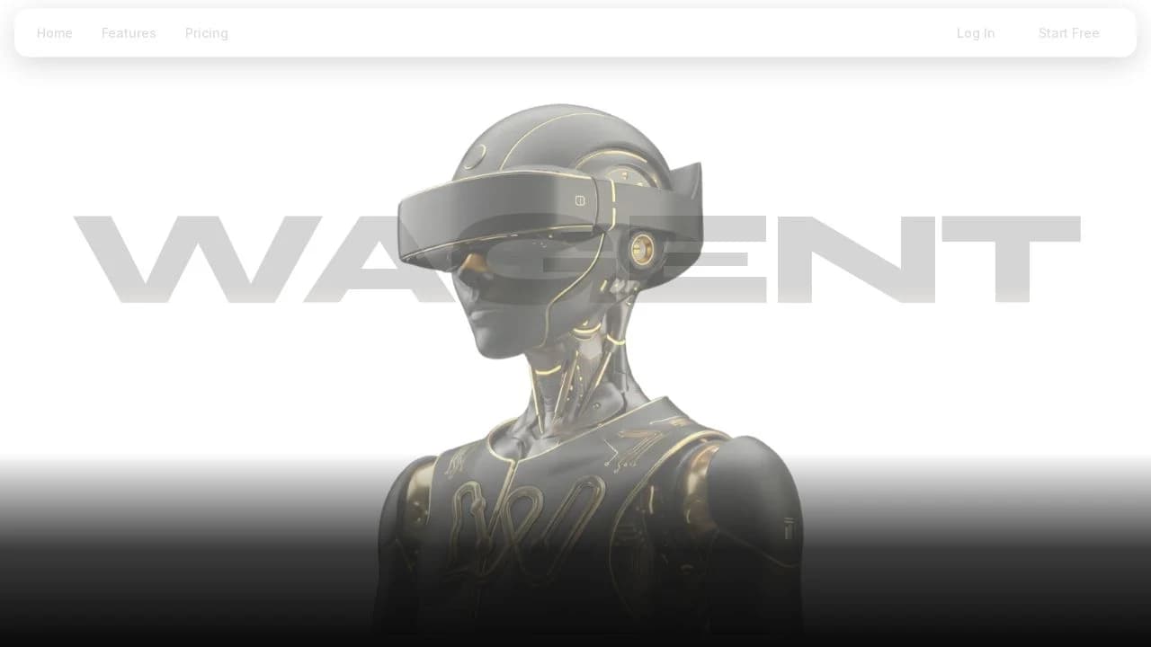 Wagent website preview