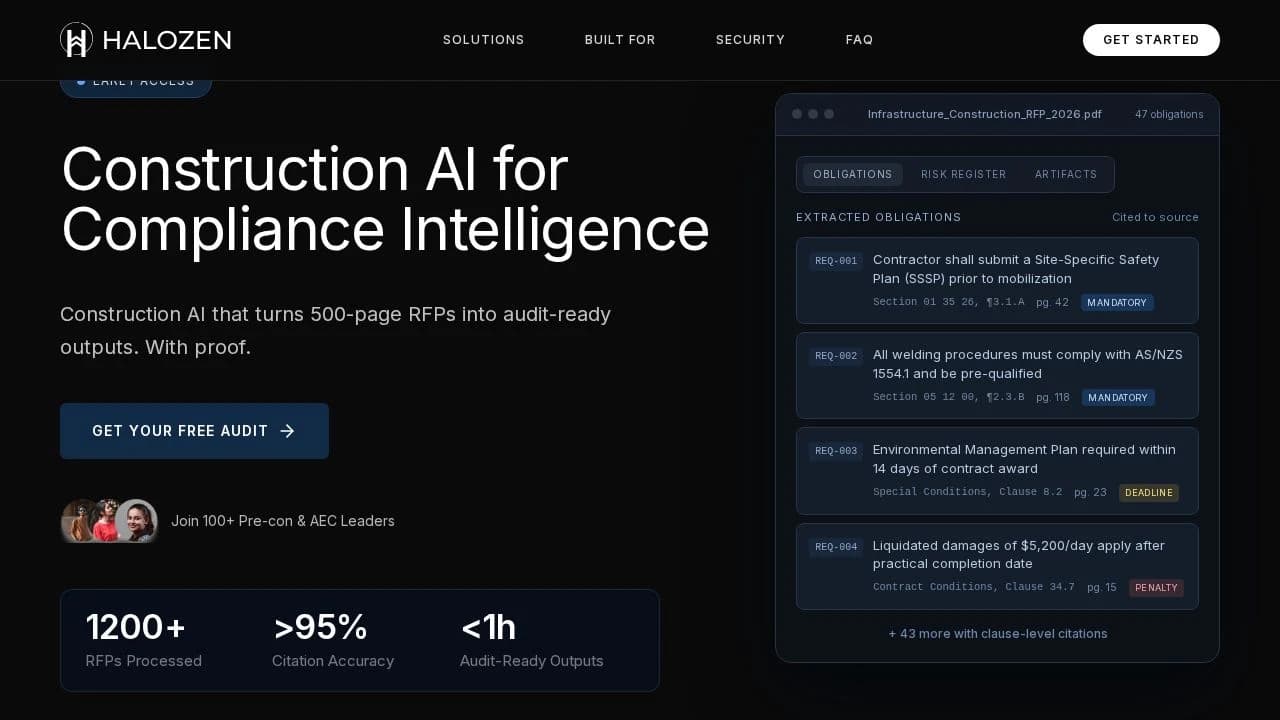Halozen website preview
