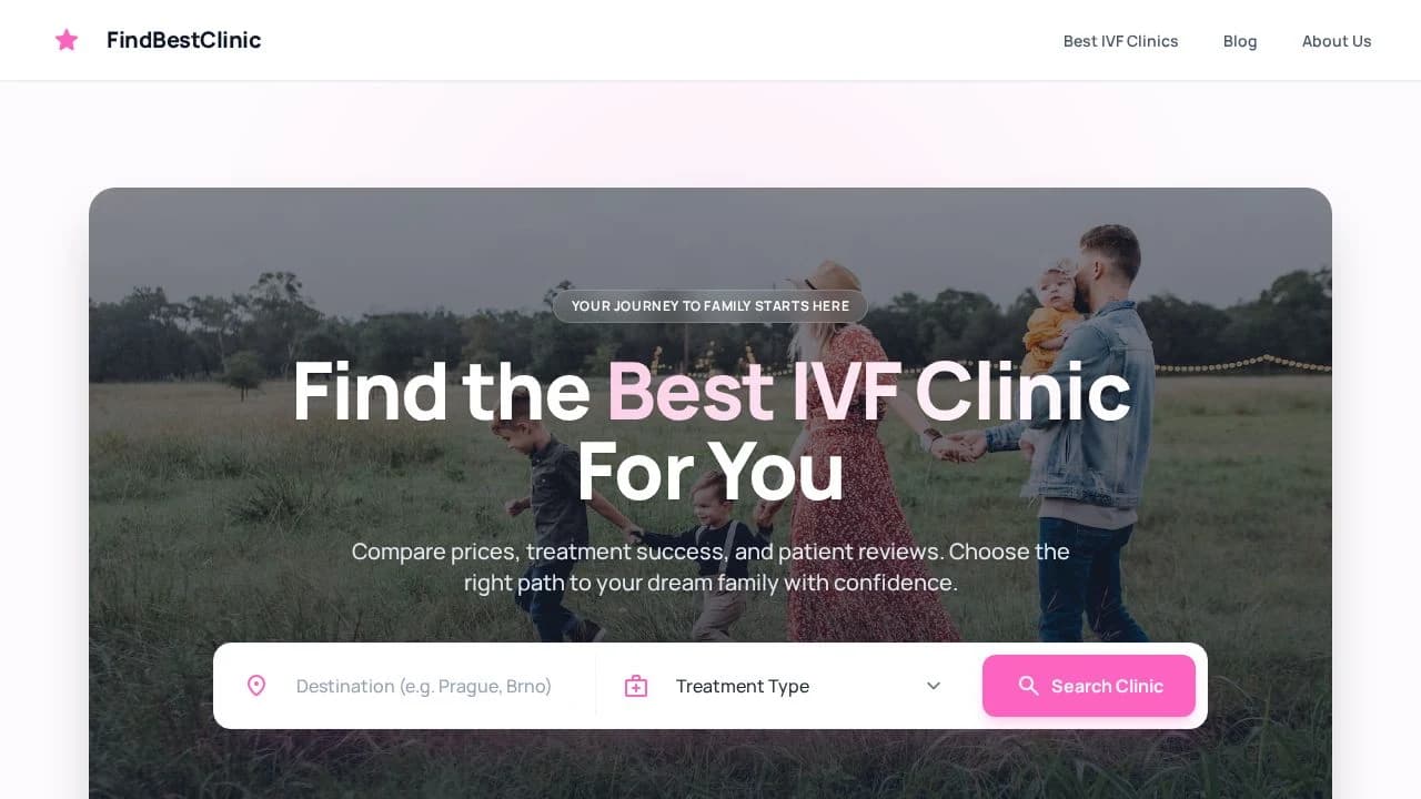 FindBestClinic.com website preview