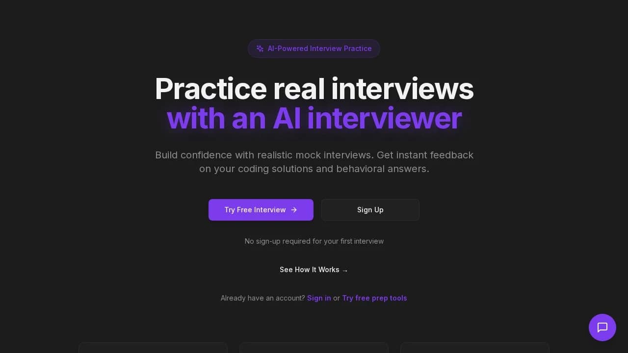 InterviewPilot website preview