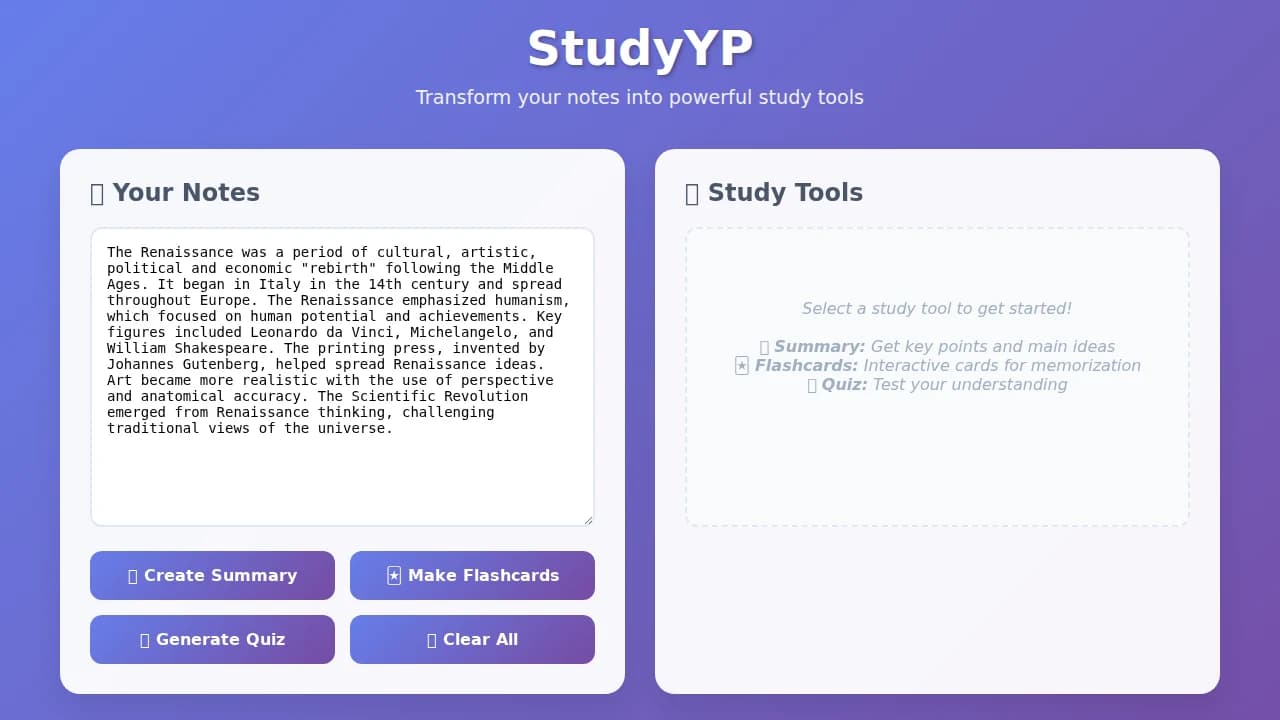Studp website preview