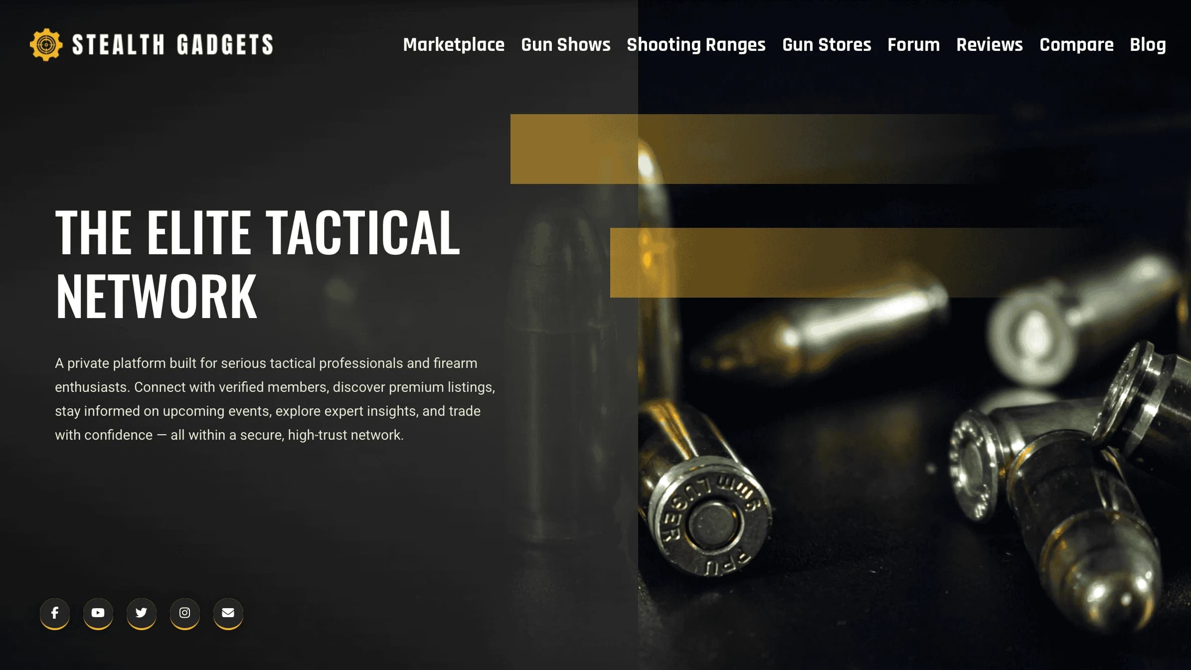 Stealth Gadgets website preview
