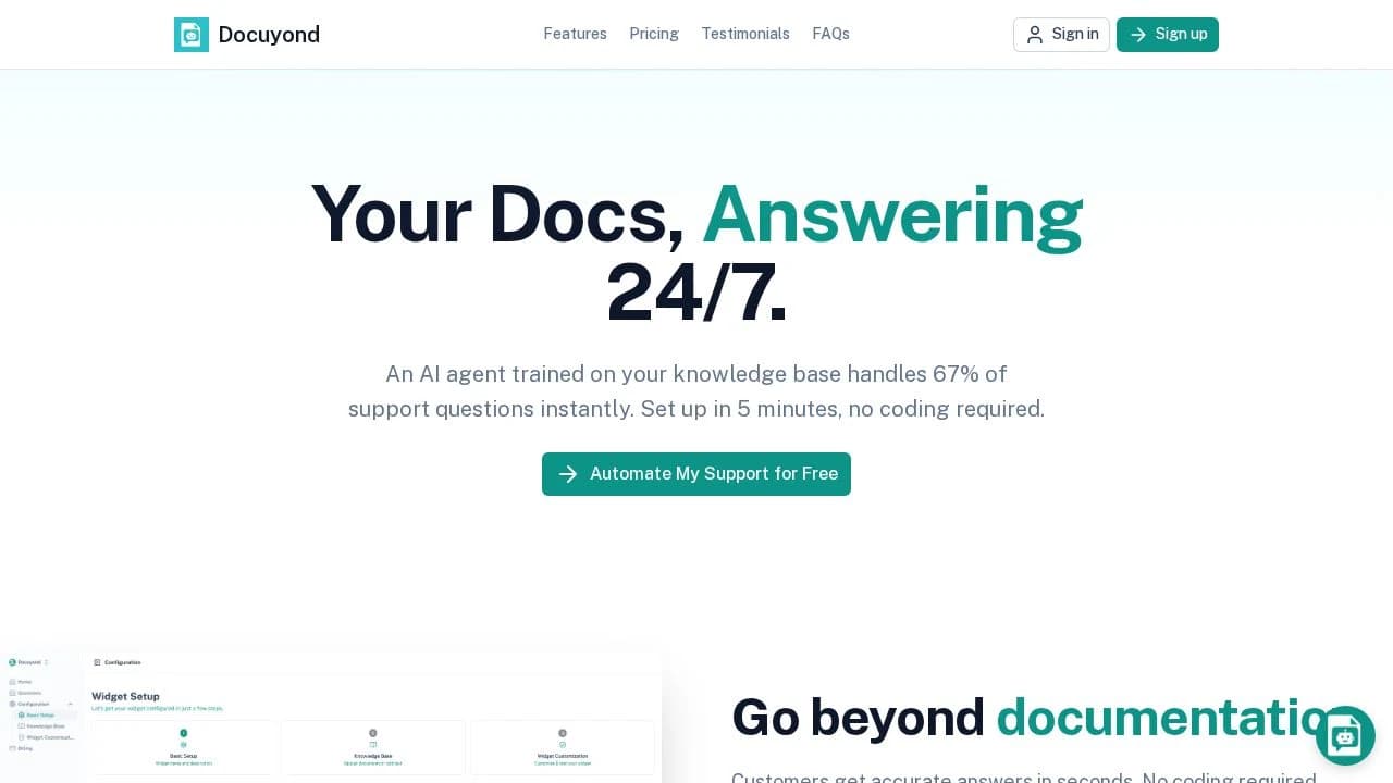 Docuyond website preview