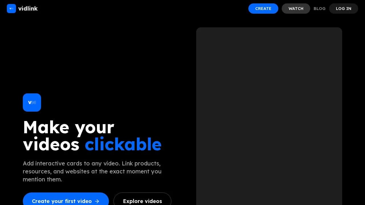Vidlink website preview