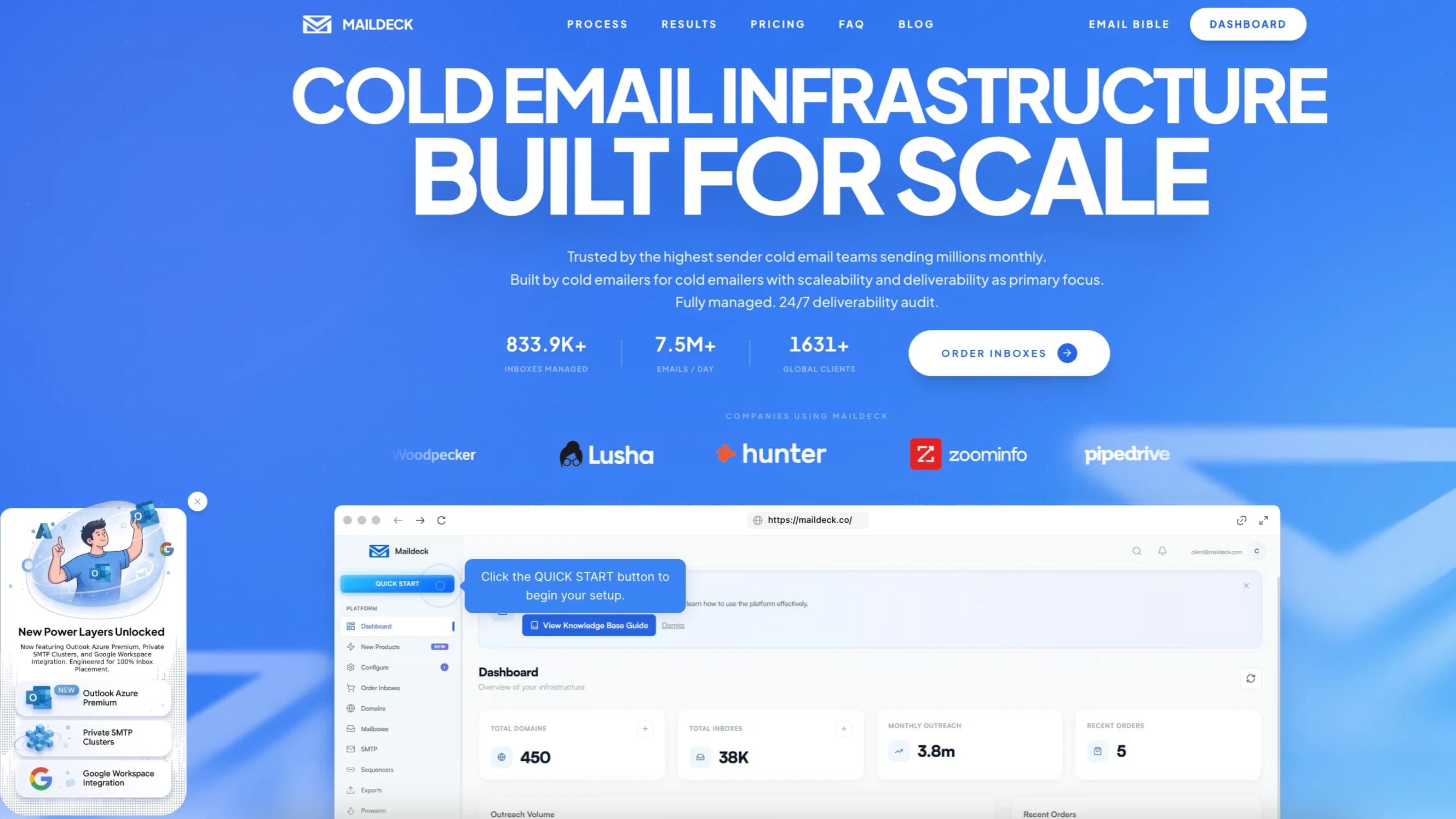 MailDeck website preview