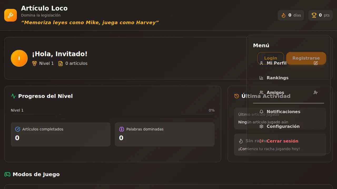 Artículo Loco website preview