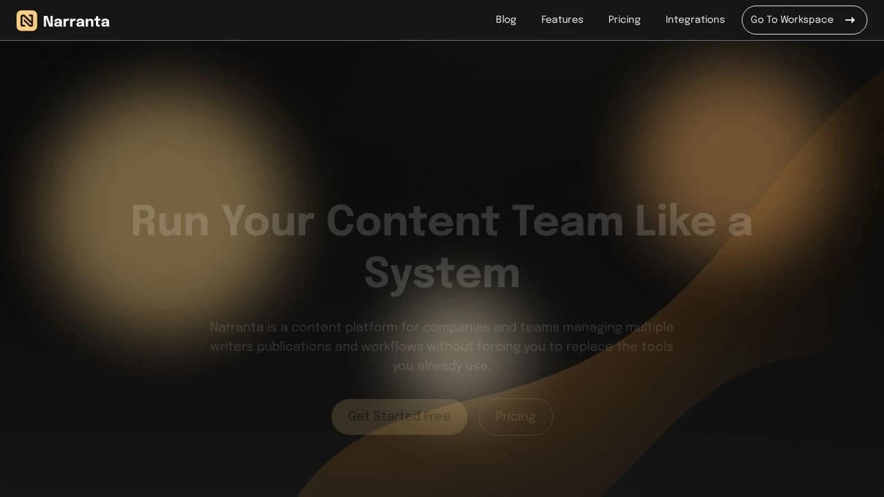 Narranta website preview
