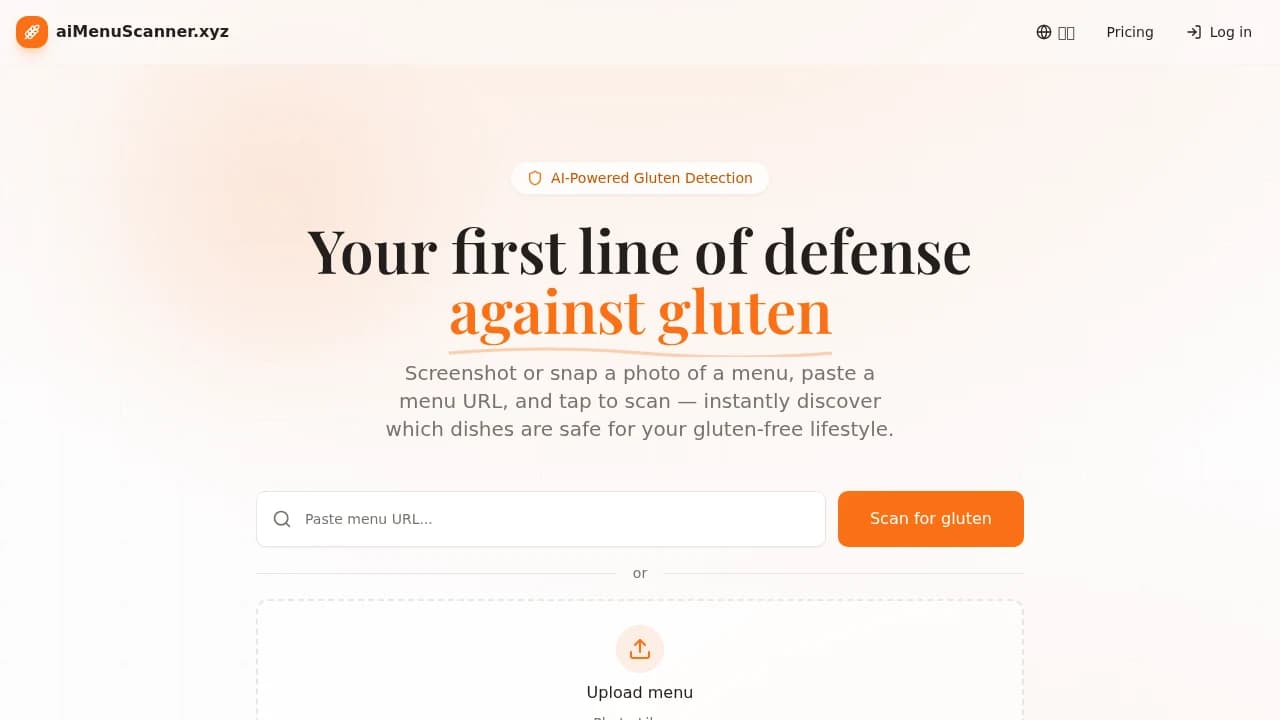 aiMenuScanner.xyz preview