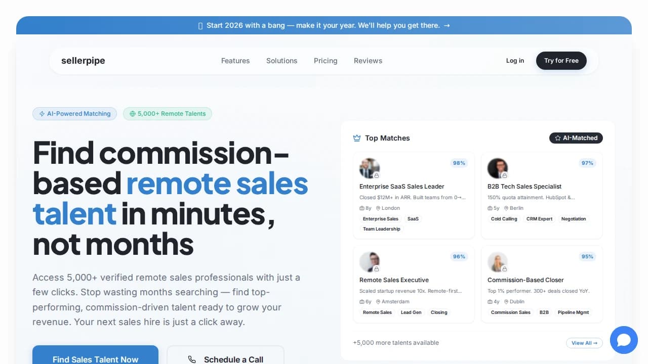 sellerpipe website preview