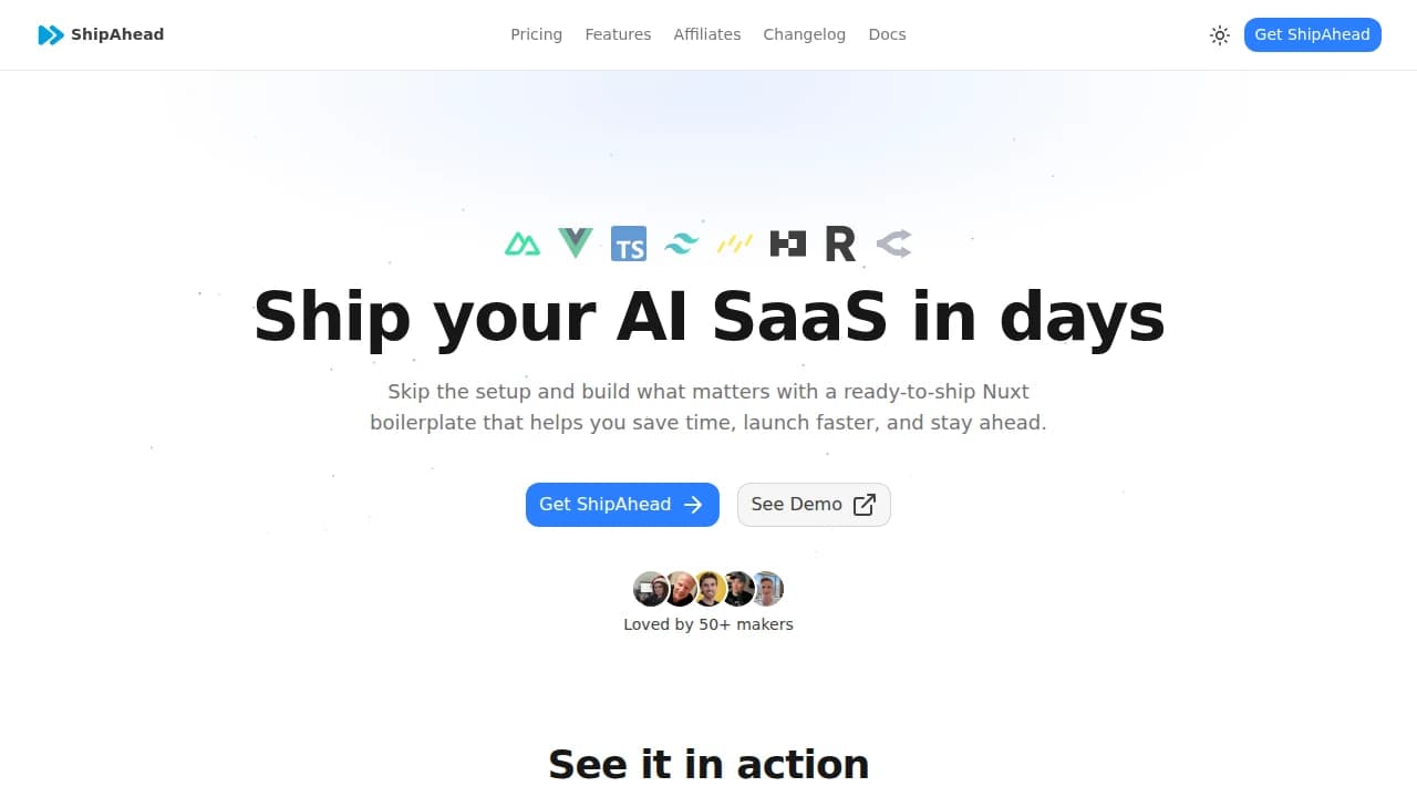ShipAhead website preview