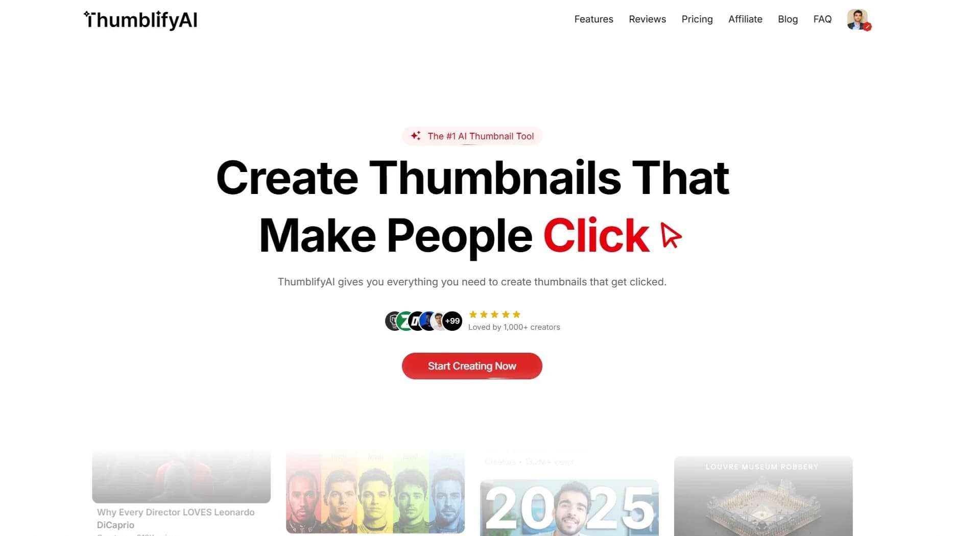 ThumblifyAI website preview