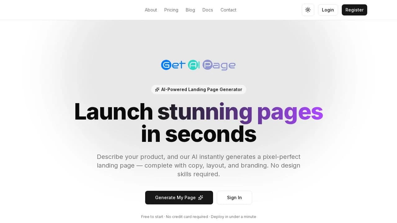 Get AI Page preview