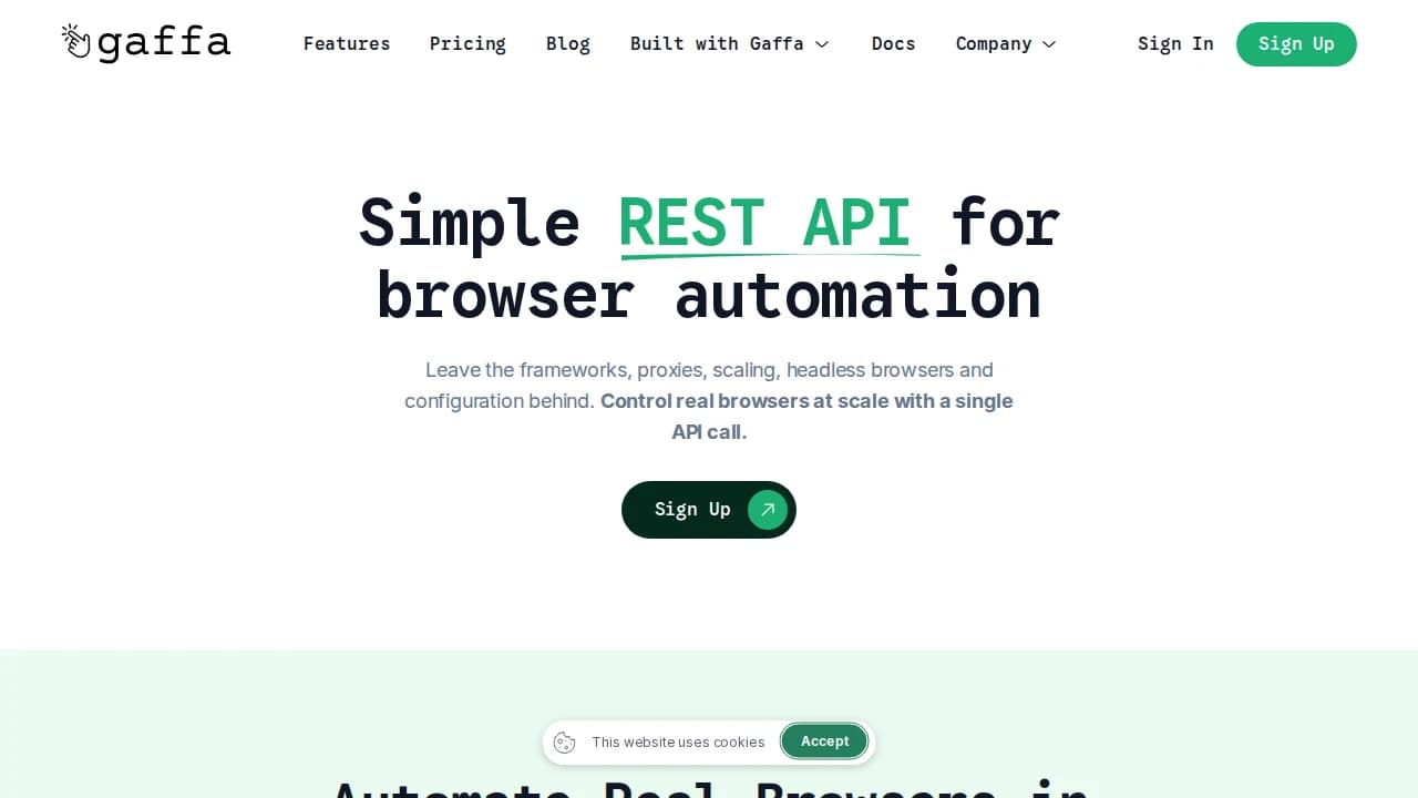 Gaffa - Utilities example screenshot