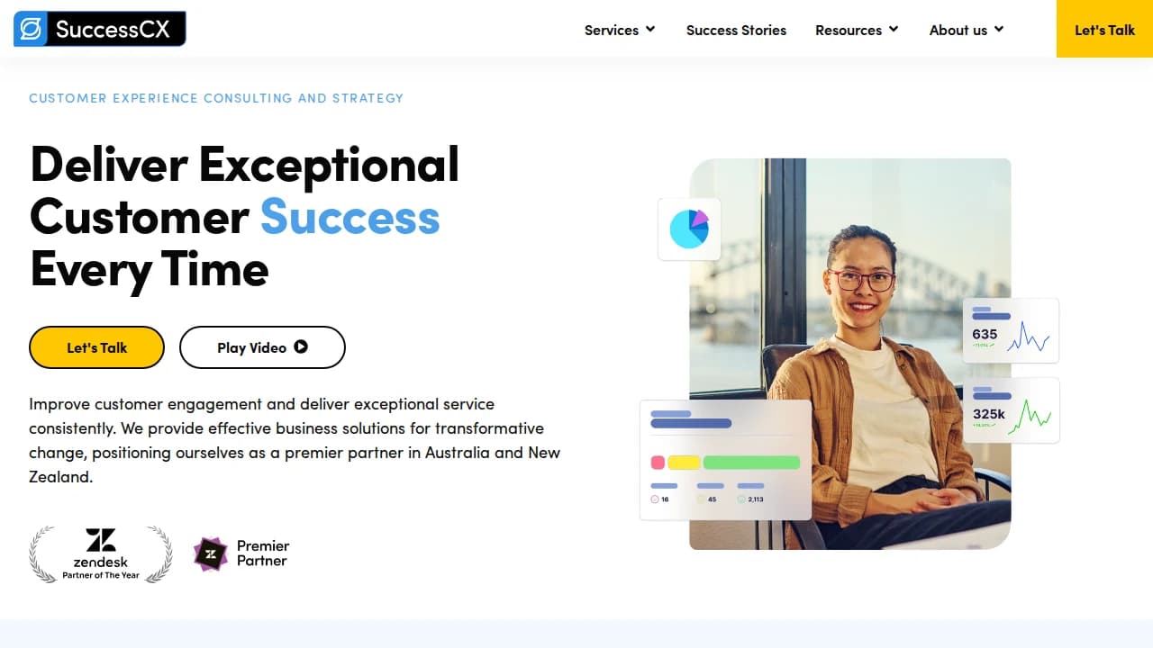 SuccessCX - Customer Support example screenshot
