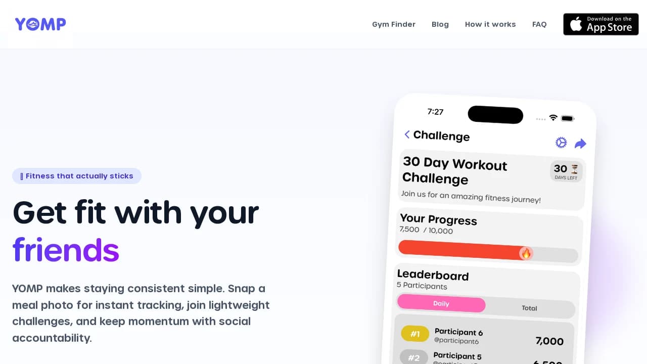 YOMP - Mobile Apps example screenshot