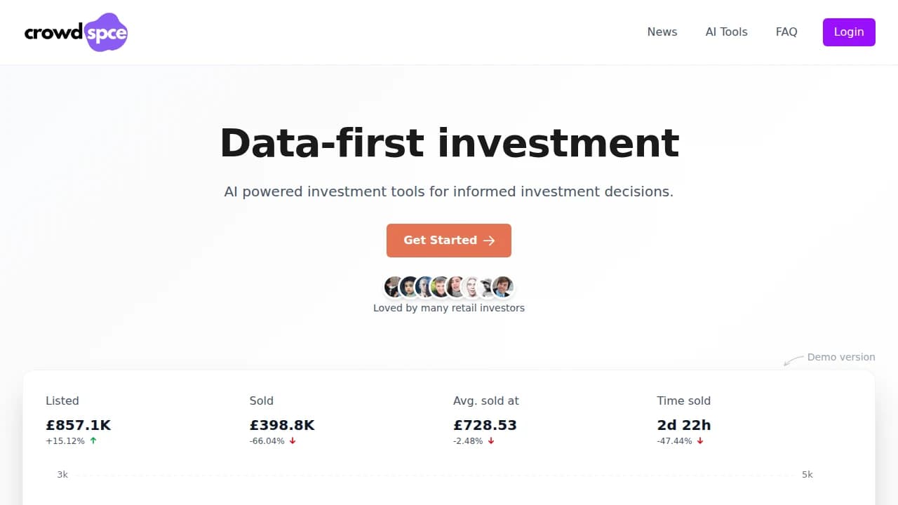 Crowdspce website preview