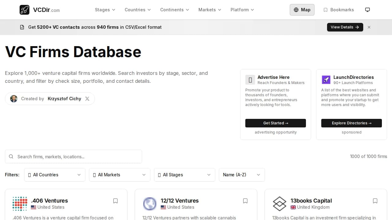 VCDir - Green Tech example screenshot