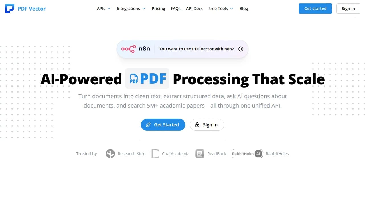 PDF Vector - Utilities example screenshot