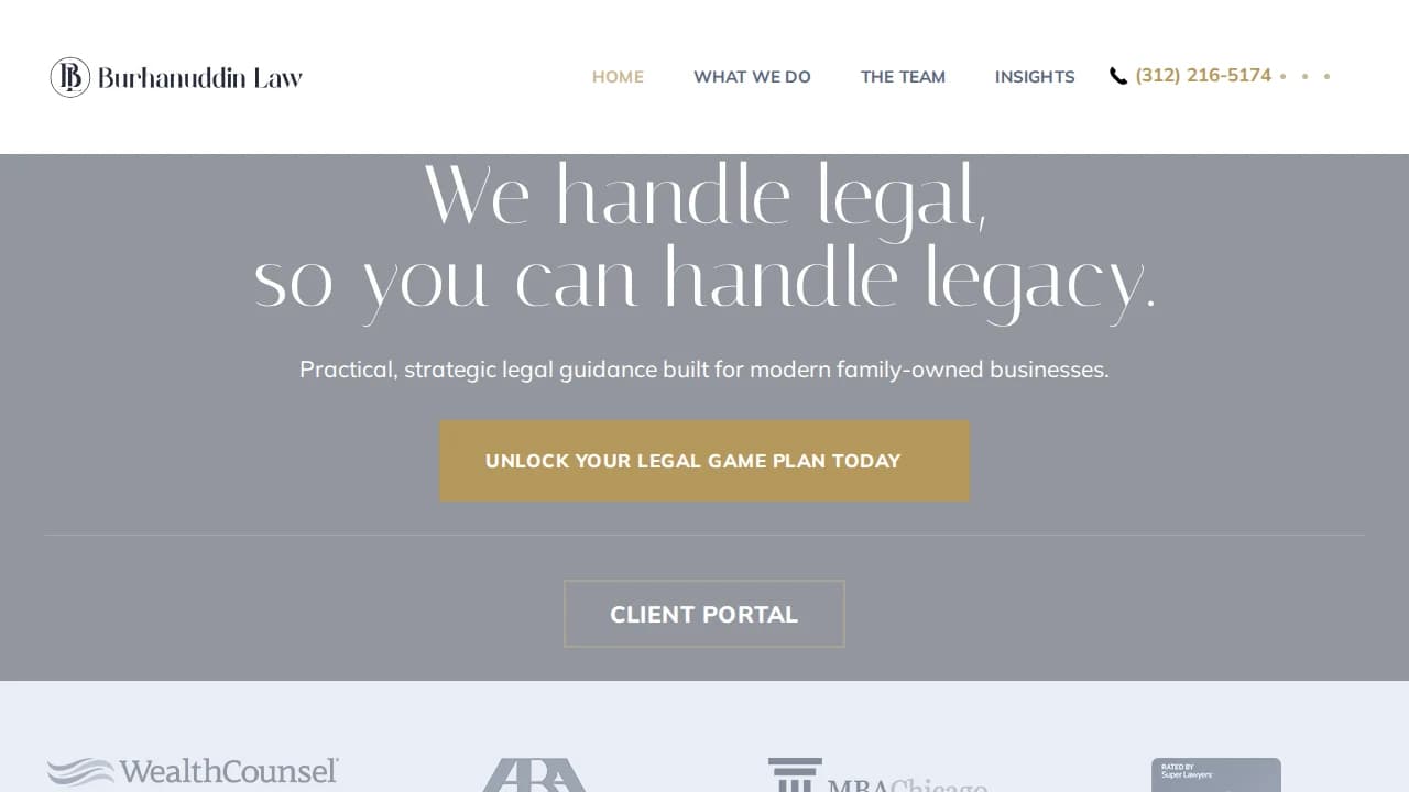 Burhanuddin Law - Real Estate example screenshot