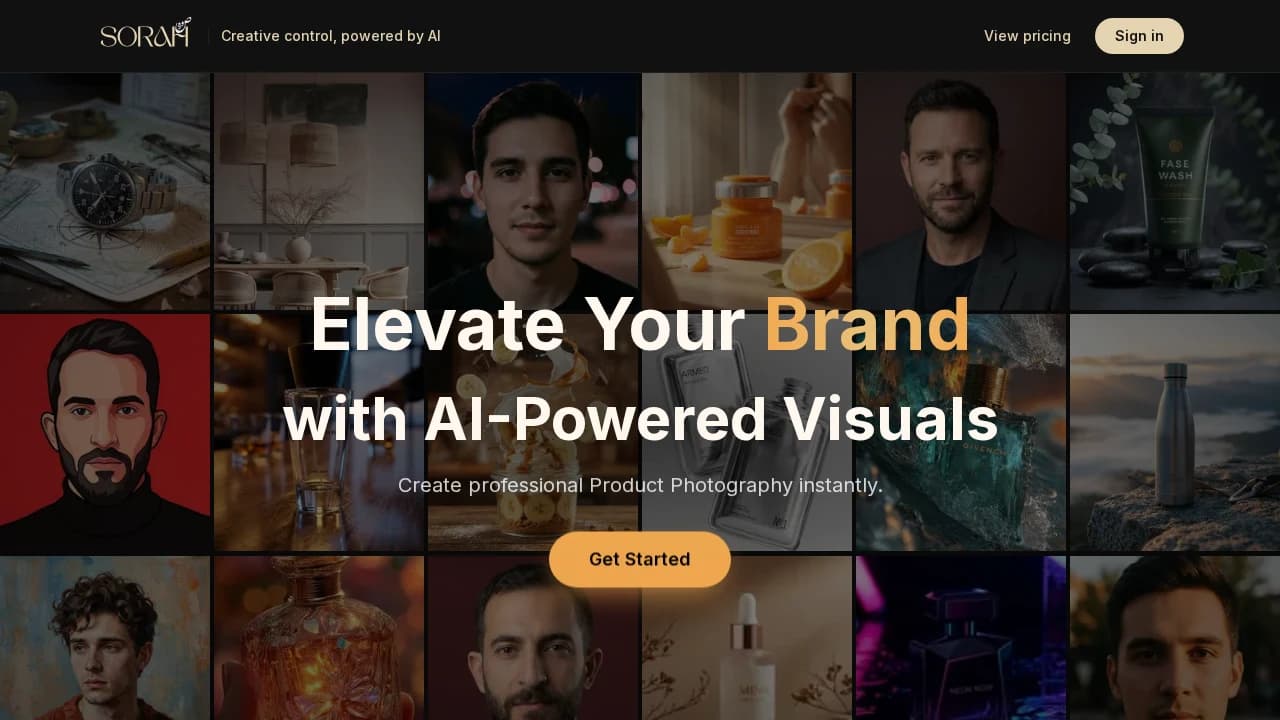Sorah website preview