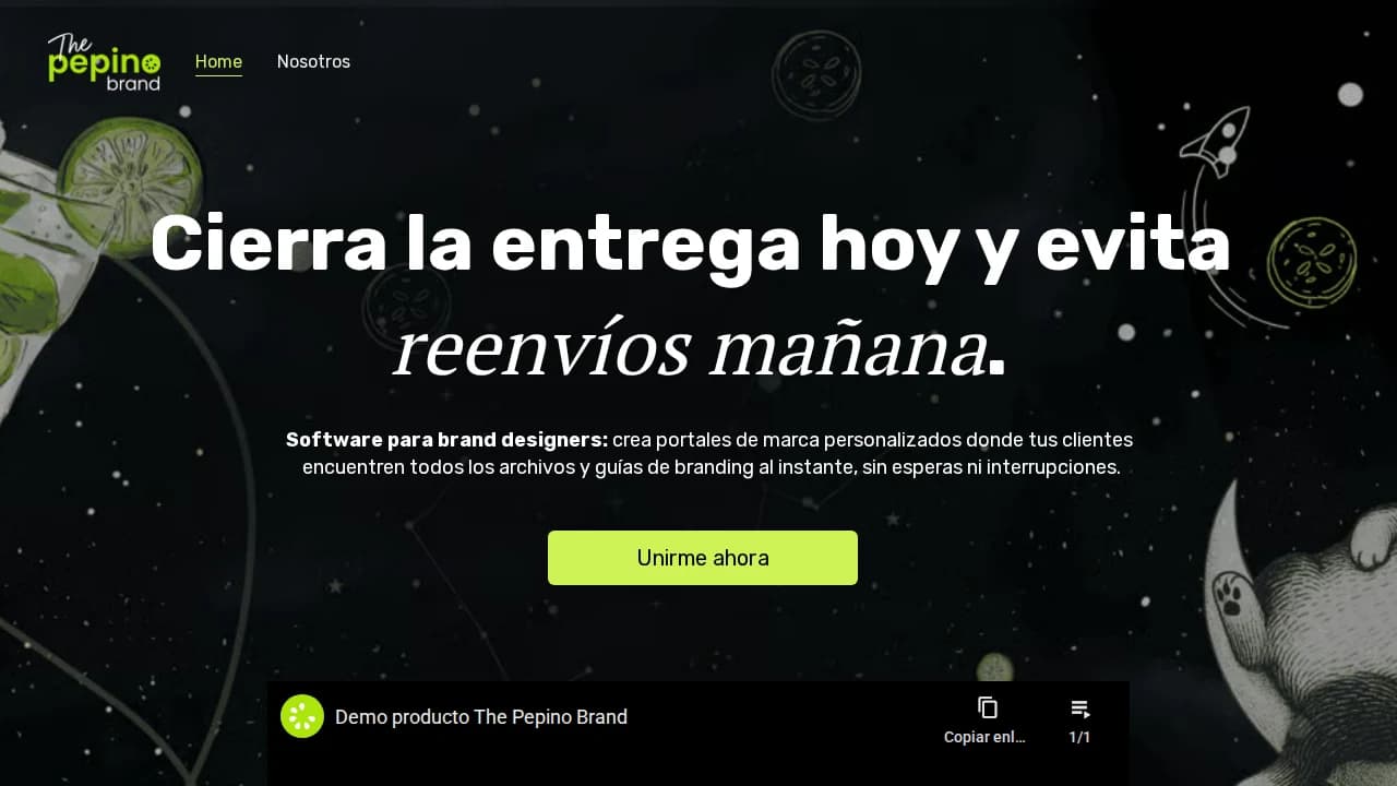 The Pepino Brand - E-commerce example screenshot