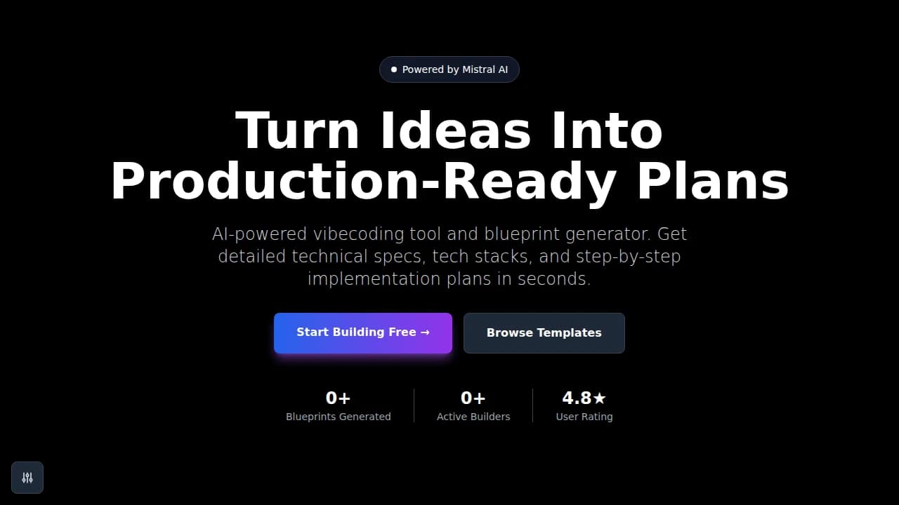 VibeCode Mentor website preview