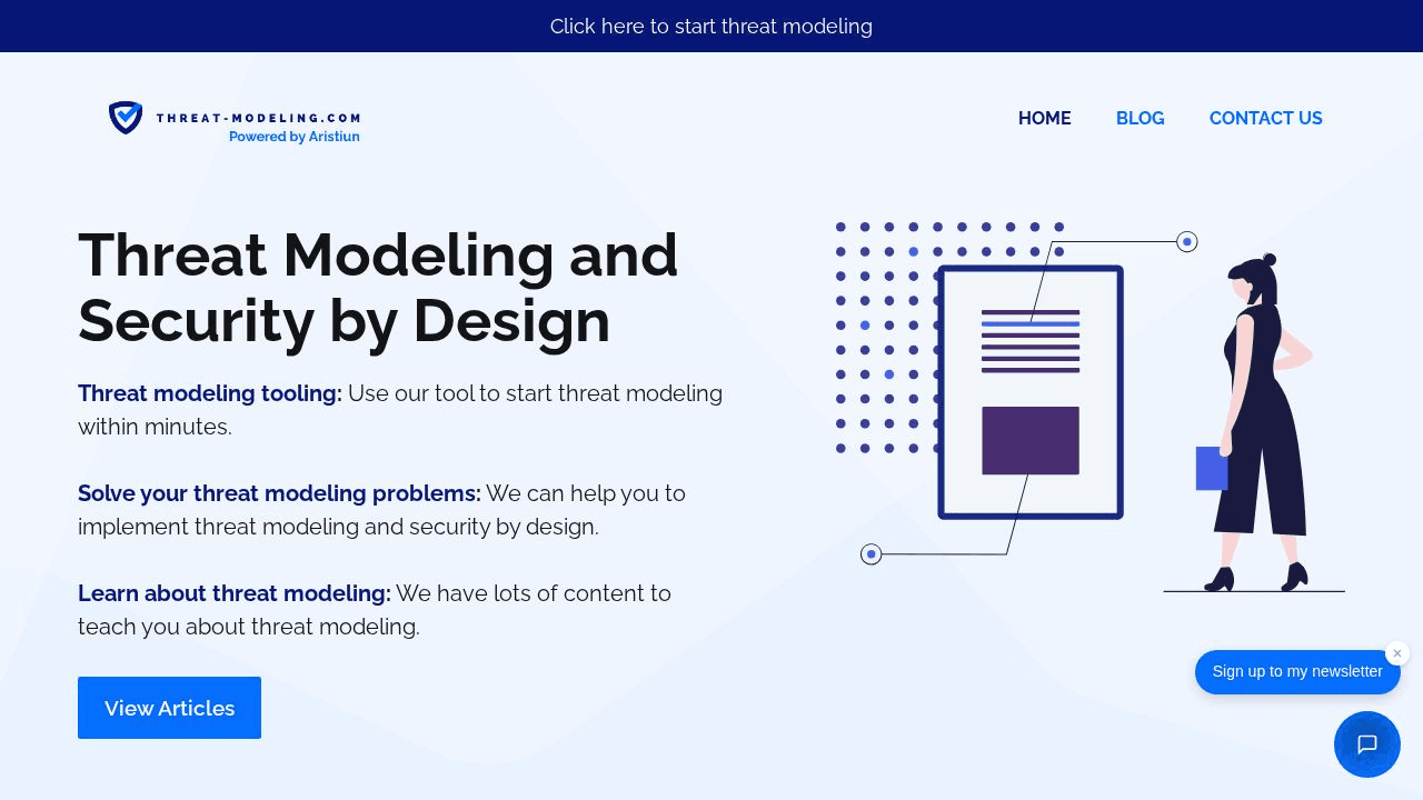 Threat Modeling - Security example screenshot