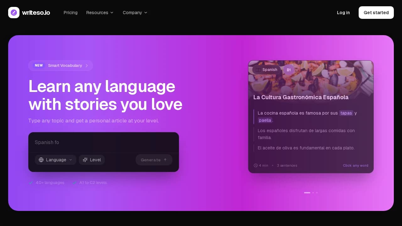 writeso.io website preview