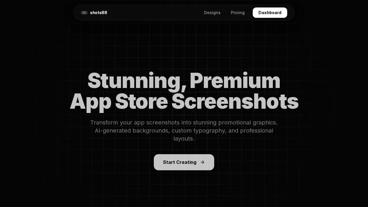 shots88 - Mobile Apps example screenshot