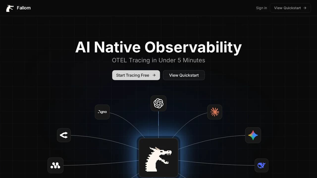 Fallom - Artificial Intelligence example screenshot