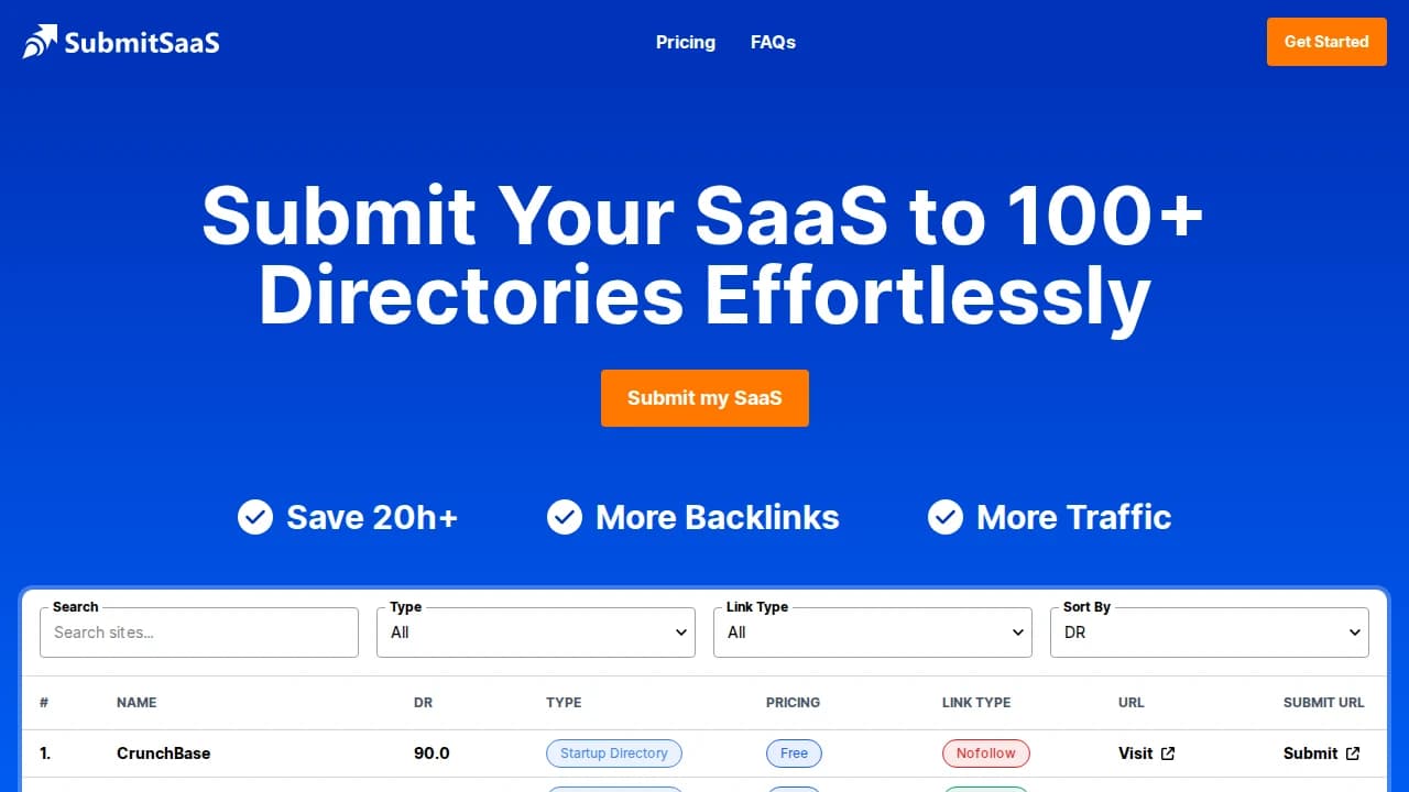 SubmitSaaS - E-commerce example screenshot