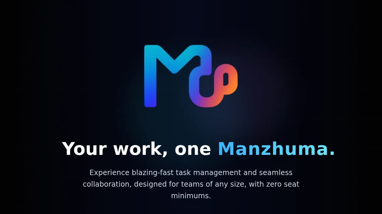 Manzhuma - Productivity example screenshot