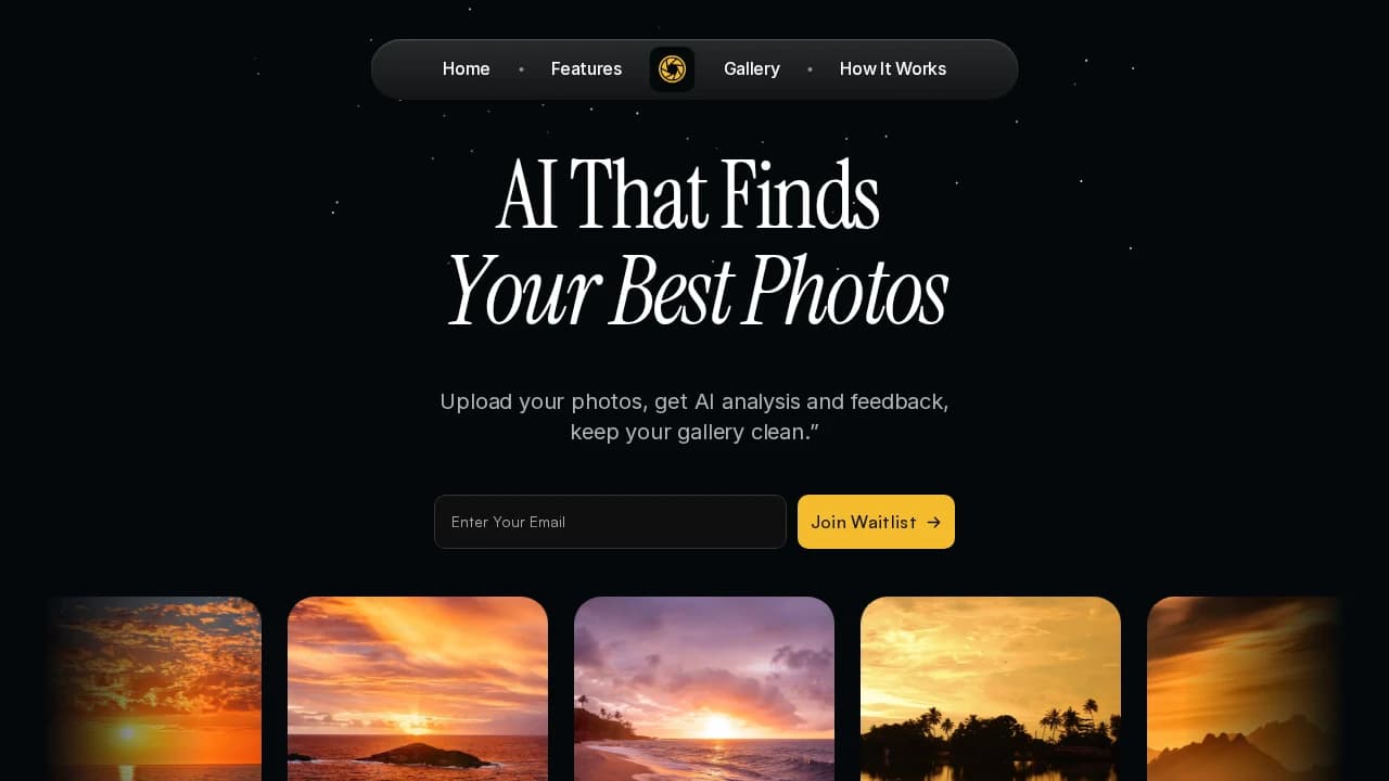 Caperture website preview
