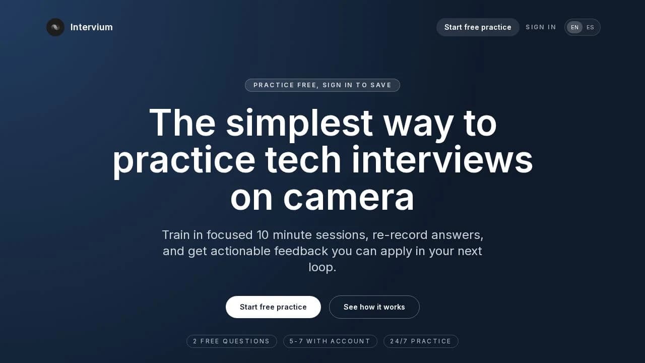 Intervium website preview