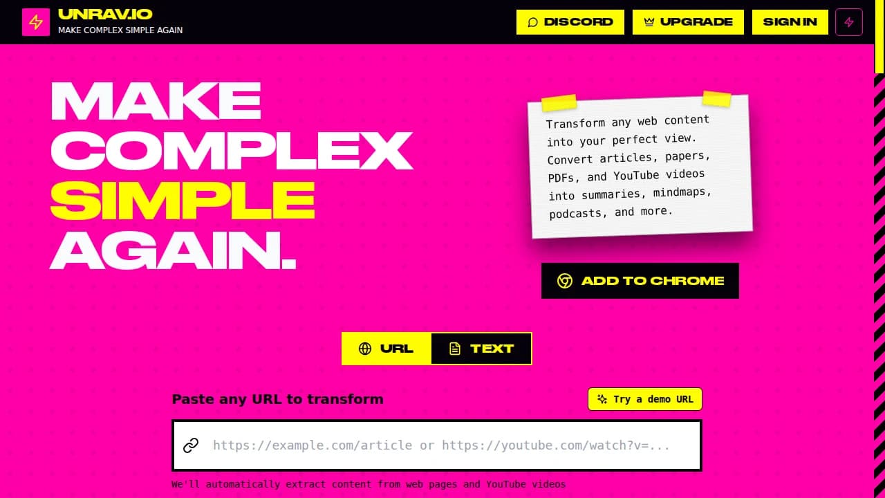unrav.io - News & Magazines example screenshot