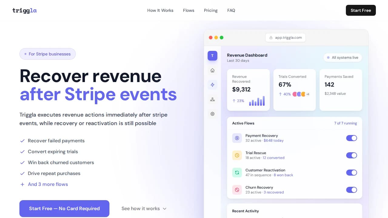 triggla - E-commerce example screenshot
