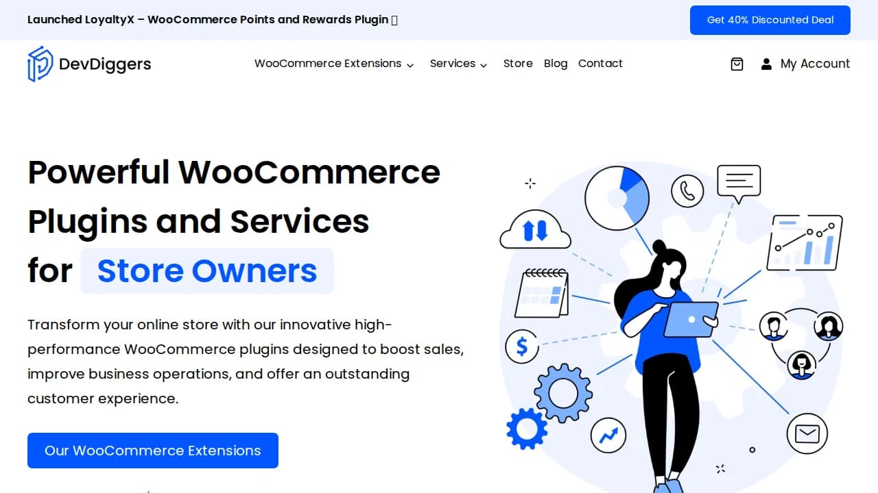 DevDiggers website preview