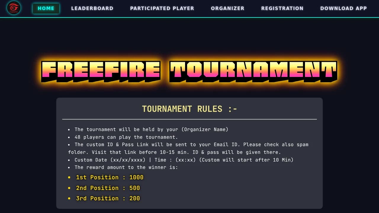 Booyahbattles - Games example screenshot