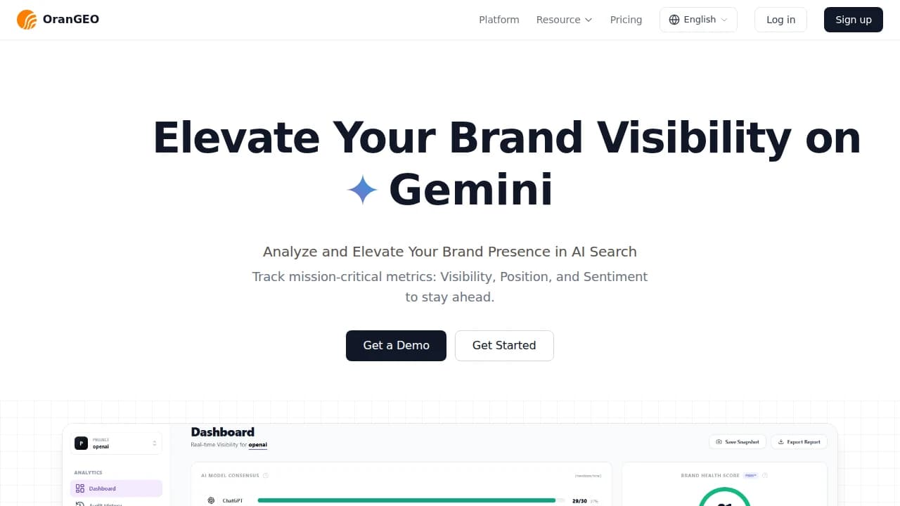 OranGEO - Artificial Intelligence example screenshot