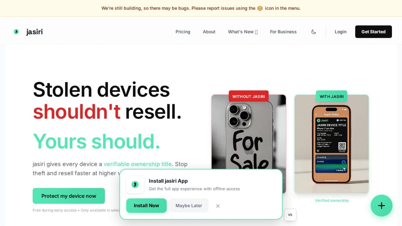 jasiri website preview
