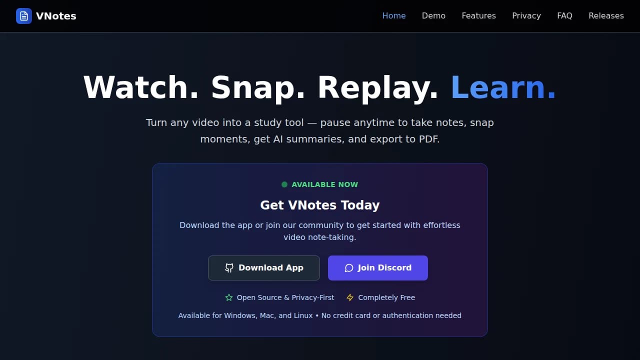 Video Notes - Entertainment example screenshot