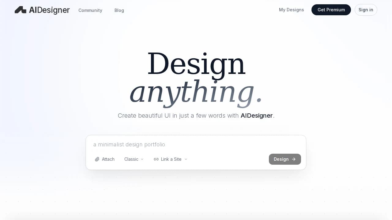 AI Designer - Utilities example screenshot
