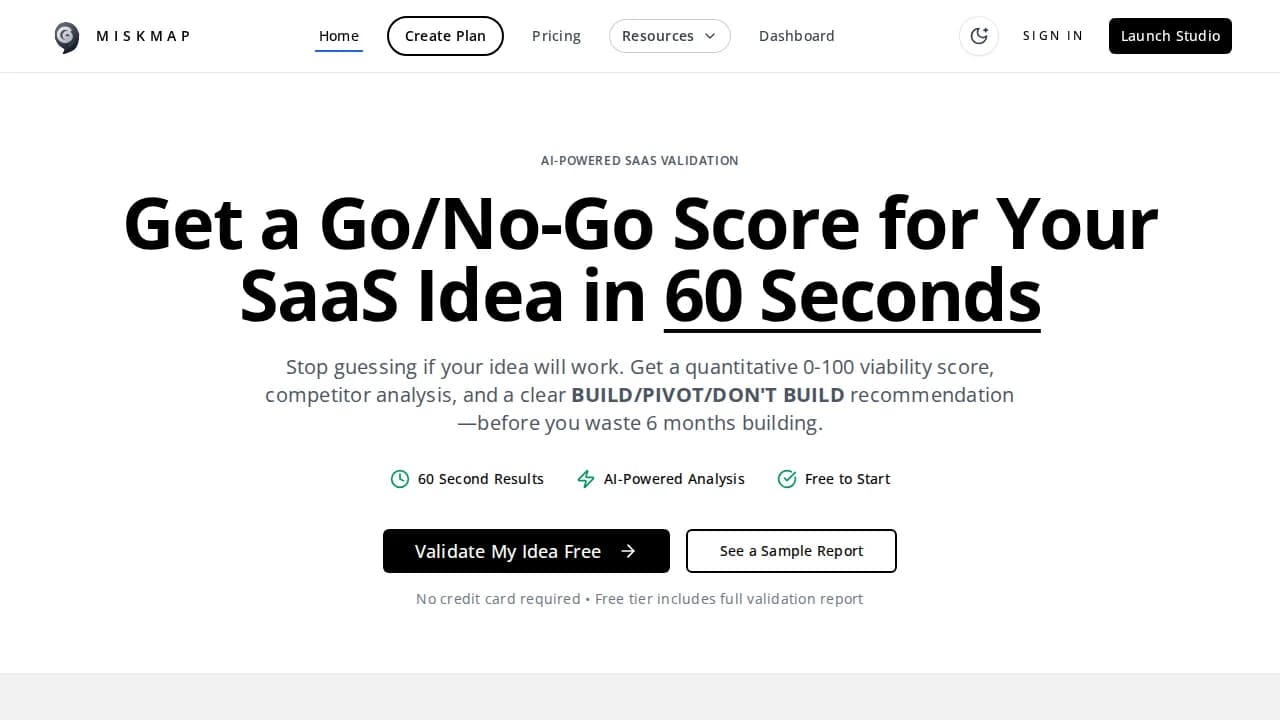 MiskMap website preview