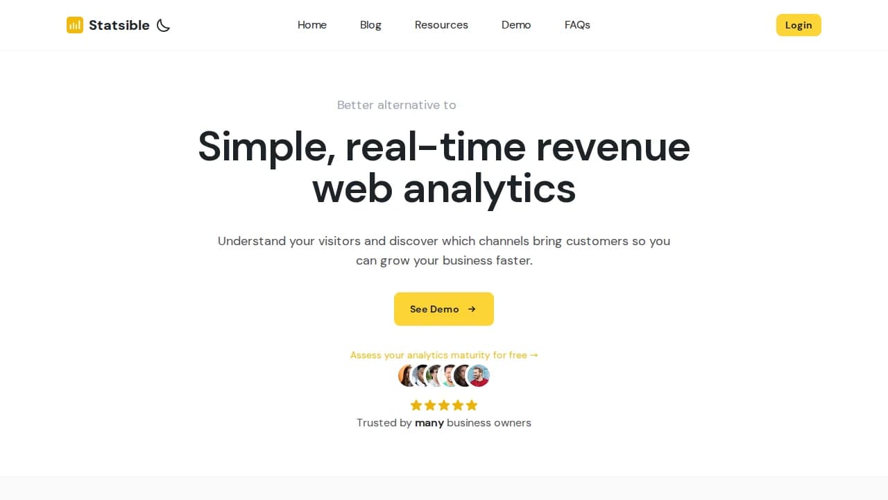 Statsible - Analytics example screenshot